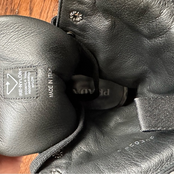 Prada Brush Leather and Renylon Boots - Picture 10 of 10